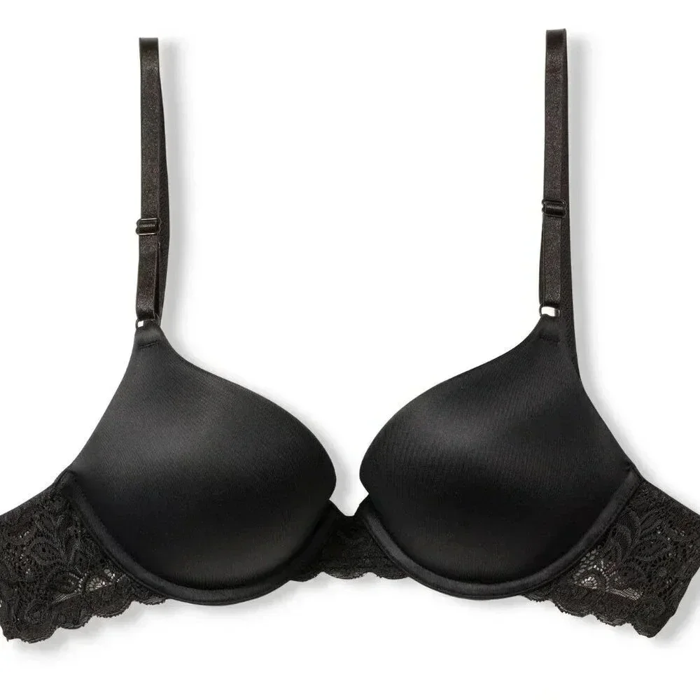 36B Maidenform Self Expressions Convertible Pushup‎ Bra Black NWT